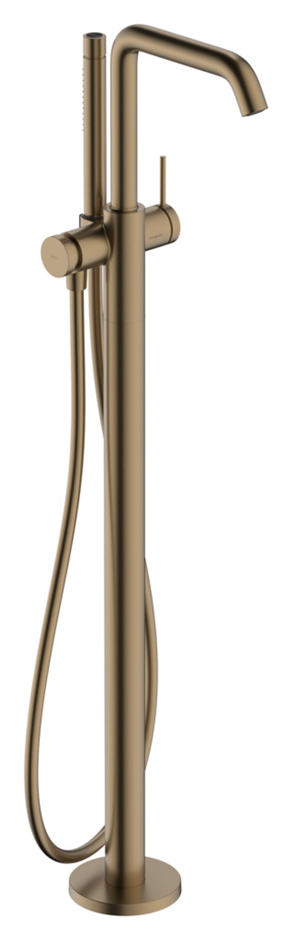 hansgrohe Tecturis S Einhebel-Wannenmischer bodenstehend Brushed Bronze, 73440140