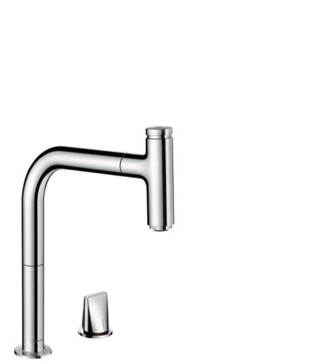 Hansgrohe HG 2-Loch SPTM 200 Metris Select M71 Ausziehauslauf 1jet sBox chrom, 73804000