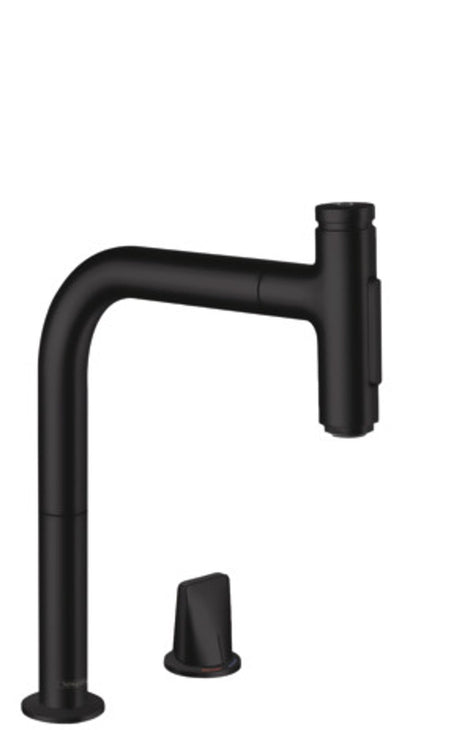 Hansgrohe HG 2-Loch SPTM 200 Metris Select M71 Ausziehbrause 2jet sBox mattschwarz, 73818670