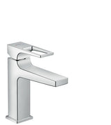 hansgrohe Metropol Einhebel-Waschtischmischer 110 mit Bügelgriff und Push-Open Ablaufgarnitur Chrom, 74507000