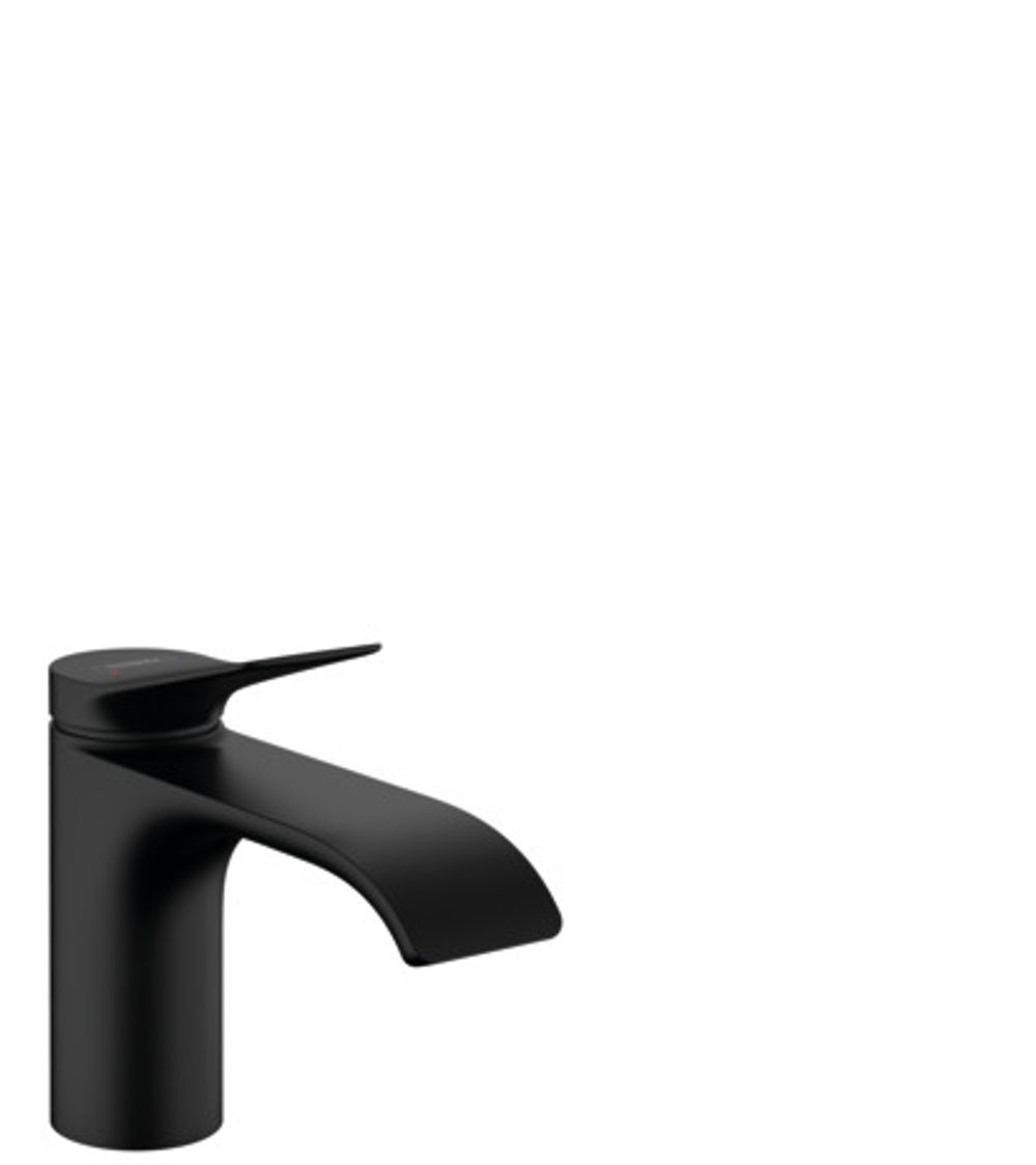 hansgrohe Vivenis Einhebel-Waschtischmischer 80 ohne Ablaufgarnitur Mattschwarz, 75012670