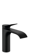hansgrohe Vivenis Einhebel-Waschtischmischer 110 mit Zugstangen-Ablaufgarnitur Mattschwarz, 75020670