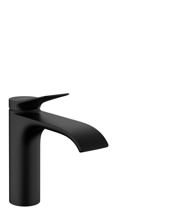 hansgrohe Vivenis Einhebel-Waschtischmischer 110 CoolStart ohne Ablaufgarnitur Mattschwarz, 75024670
