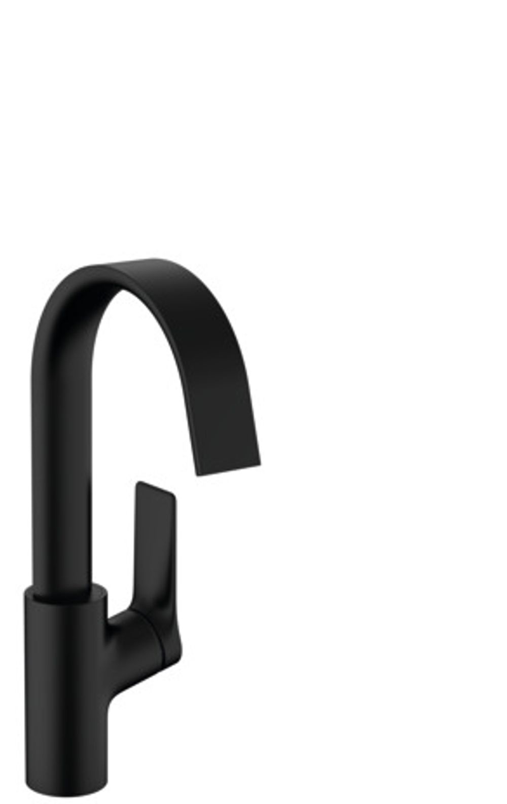 hansgrohe Vivenis Einhebel-Waschtischmischer 210 mit Schwenkauslauf ohne Ablaufgarnitur Mattschwarz, 75032670