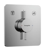 Hansgrohe HG DuoTurn Q Mischer Unterputz für 2 Verbraucher Chrom, 75414000