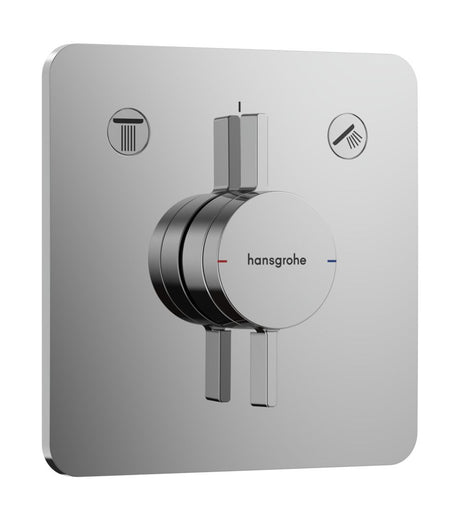 Hansgrohe HG DuoTurn Q Mischer Unterputz für 2 Verbraucher Chrom, 75414000