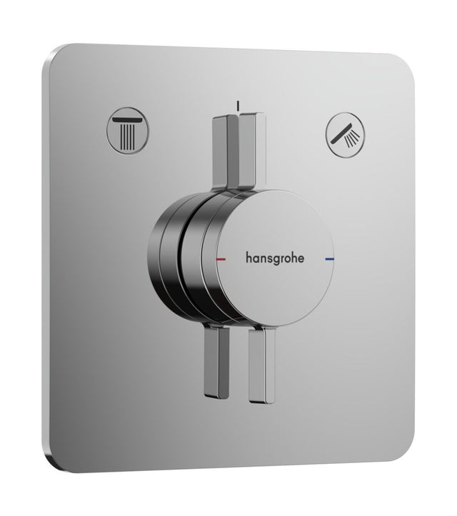 Hansgrohe HG DuoTurn Q Mischer Unterputz für 2 Verbraucher Chrom, 75414000