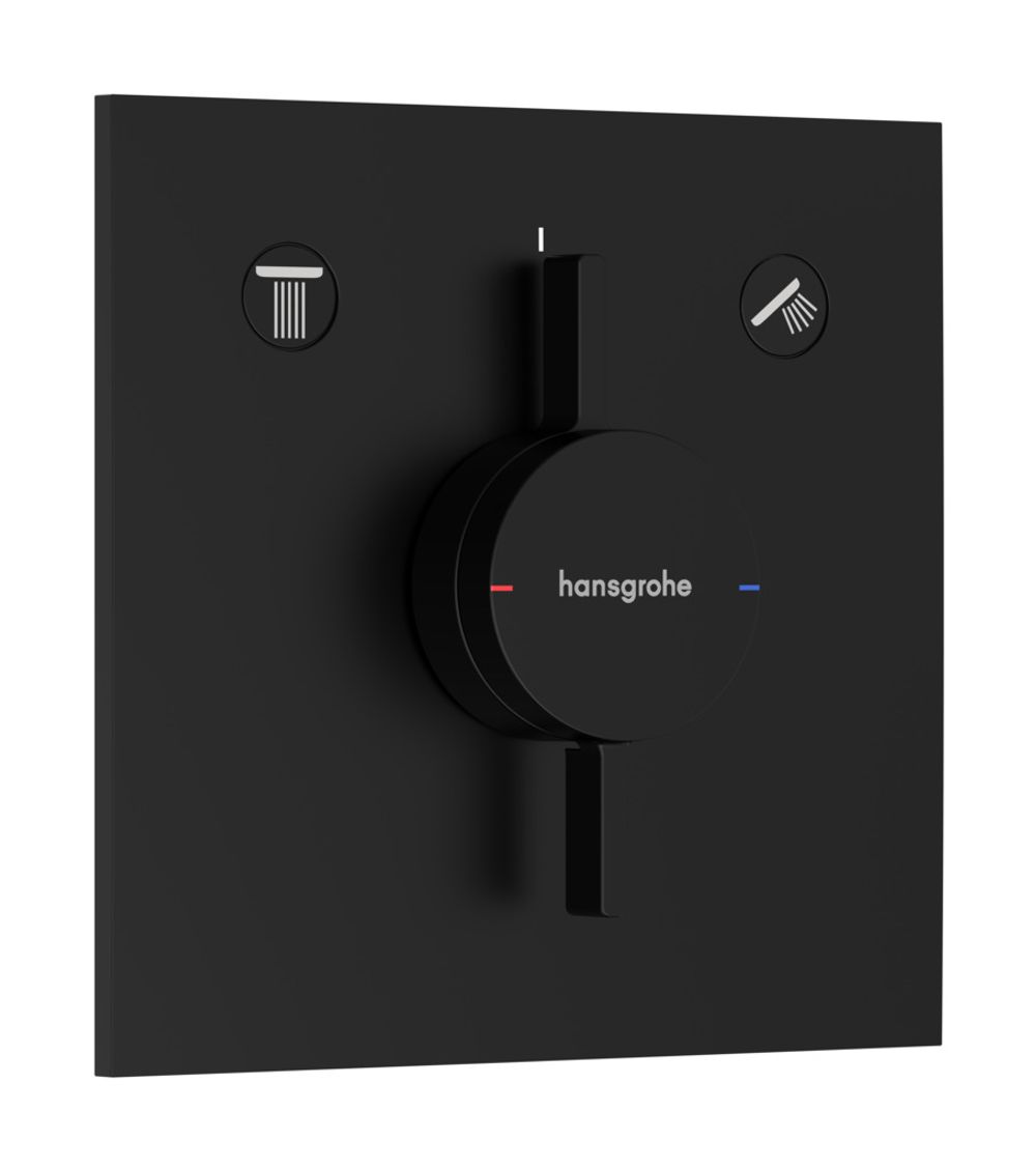 Hansgrohe HG DuoTurn E Mischer Unterputz für 2 Verbraucher Mattschwarz, 75417670