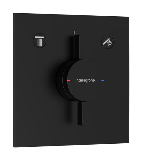 Hansgrohe HG DuoTurn E Mischer Unterputz für 2 Verbraucher Mattschwarz, 75417670