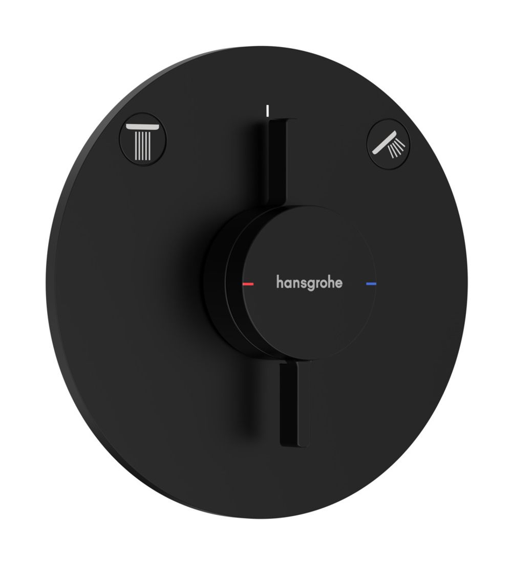 Hansgrohe HG DuoTurn S Mischer Unterputz für 2 Verbraucher Mattschwarz, 75418670