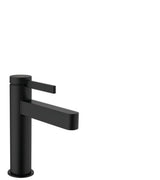 hansgrohe Finoris Einhebel-Waschtischmischer 110 CoolStart mit Push-Open Ablaufgarnitur Mattschwarz, 76024670