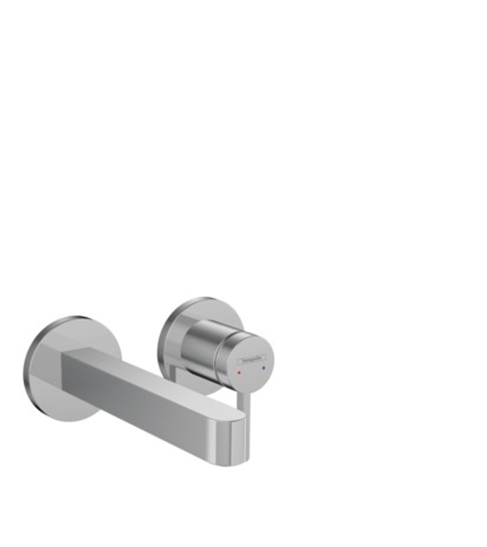 hansgrohe Finoris Einhebel-Waschtischmischer Unterputz für Wandmontage mit Auslauf 16,8 cm Chrom, 76051000