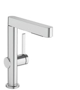 hansgrohe Finoris Einhebel-Waschtischmischer 230 mit Ausziehbrause, 2jet und Push-Open Ablaufgarnitur Chrom, 76063000