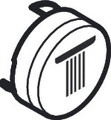 Hansgrohe HG Druckknopf Symbol Kopfbrause Rain groß weiss, 92571450