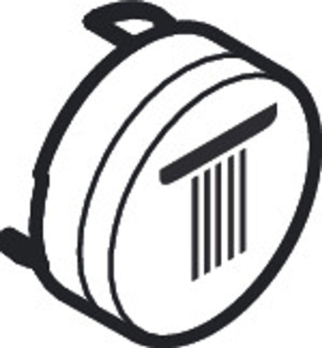 Hansgrohe HG Druckknopf Symbol Kopfbrause Rain groß weiss, 92571450