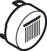 AXOR HG Druckknopf Axor Symbol Kopfbrause Rain groß schwarz, 93571610