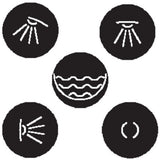 Hansgrohe HG Klebesymbole schwarz, 97218610