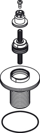 AXOR HG Spannflansch Axor Absperrventil, 97656000