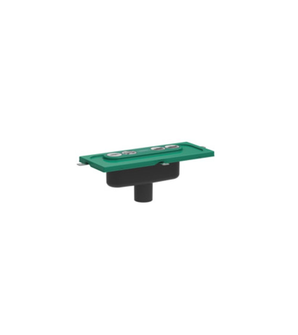 hansgrohe uBox universal Grundkörper Duschrinnen Ablaufgehäuse für vertikale Installation, 01002180