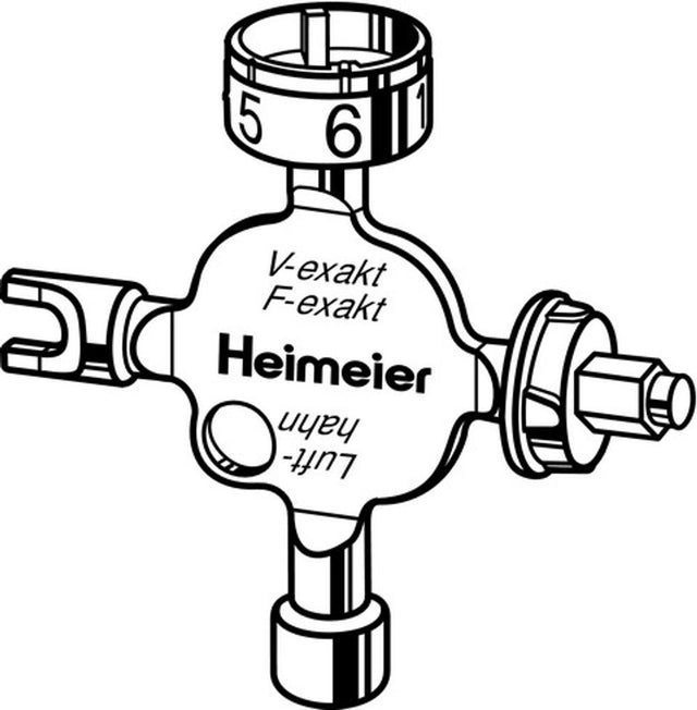 HEIMEIER Universalschlüssel für Halo-B Kopf, Regulux, Vekolux, V/F-exakt, 0530-01.433