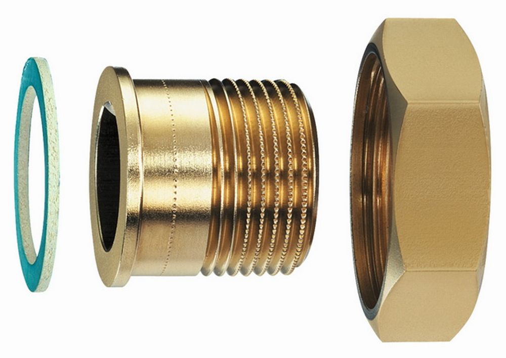 HEIMEIER Verschraubung mit Schraubnippel R 1 1/4, für DN 32, flachdichtend, 0601-05.350