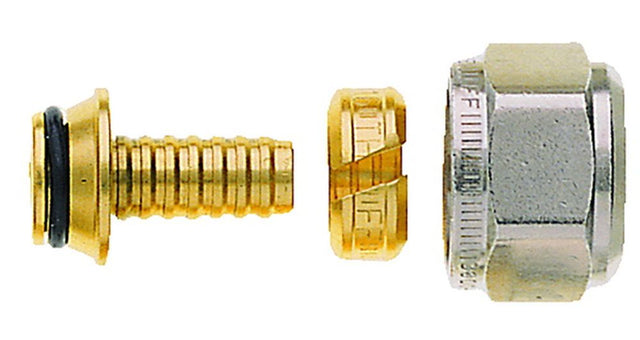 HEIMEIER Klemmverschraubung vernickelt für Kunststoffrohr 17x2 mm und G 3/4 AG, 1311-17.351