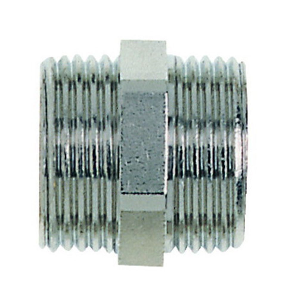 HEIMEIER Doppelnippel Mess.vern., G 3/4 x G 3/4 Außengewinde, 1321-03.081