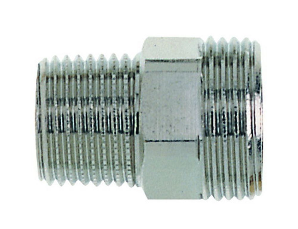 HEIMEIER Anschlußverschraubung Mess.vern., R 1/2 x G 3/4 AG, Länge 26mm, 1321-12.083
