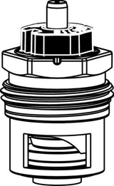 HEIMEIER Thermostat-Oberteil V-exact II beidseitig anströmbar für DN 10, 15, 20, 3700-24.300