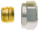 HEIMEIER Klemmverschraubung vernickelt für Cu- u. Stahlrohr 15 mm und G 3/4 AG, 3831-15.351