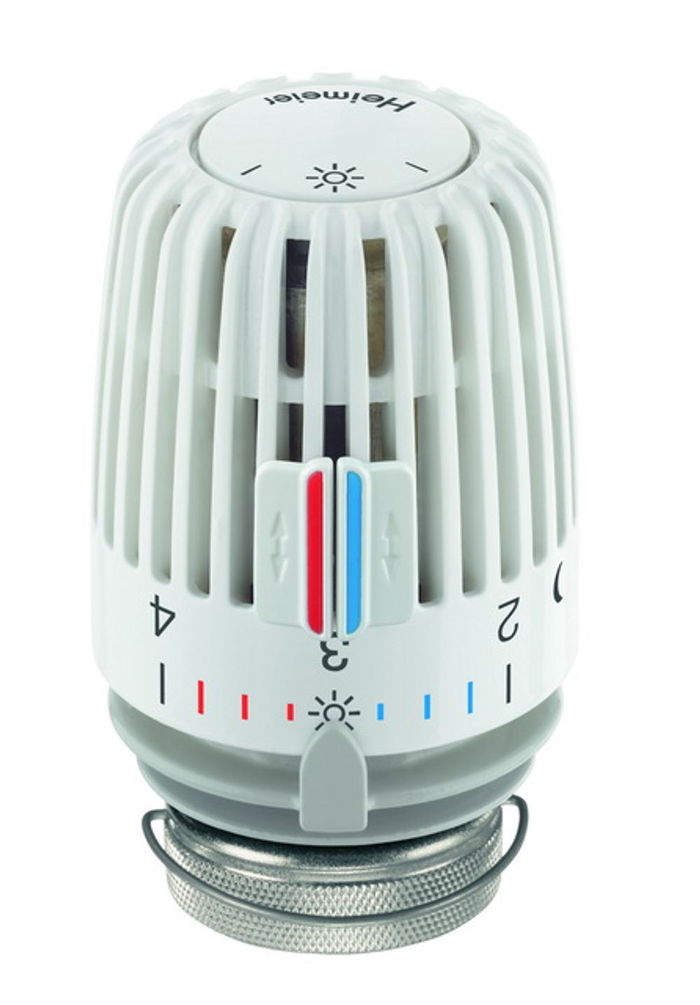 HEIMEIER Thermostat-Kopf K weiß, Behördenausführung, m. Nullstell., 7020-00.500