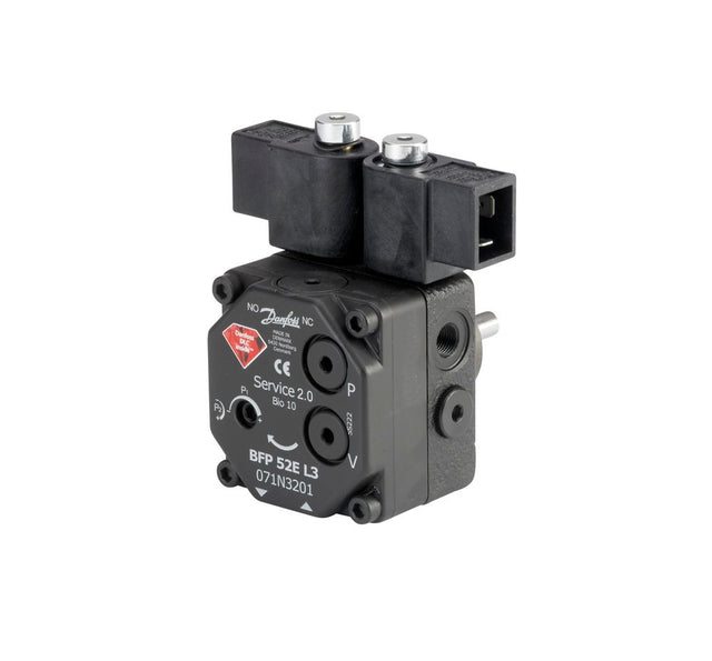 Danfoss Ölbrennerpumpe BFP 52 Eckeinstieg L3 LES 2 Ventile, 24 l/h, Drehr, li,, Anschl,li, 071N3214