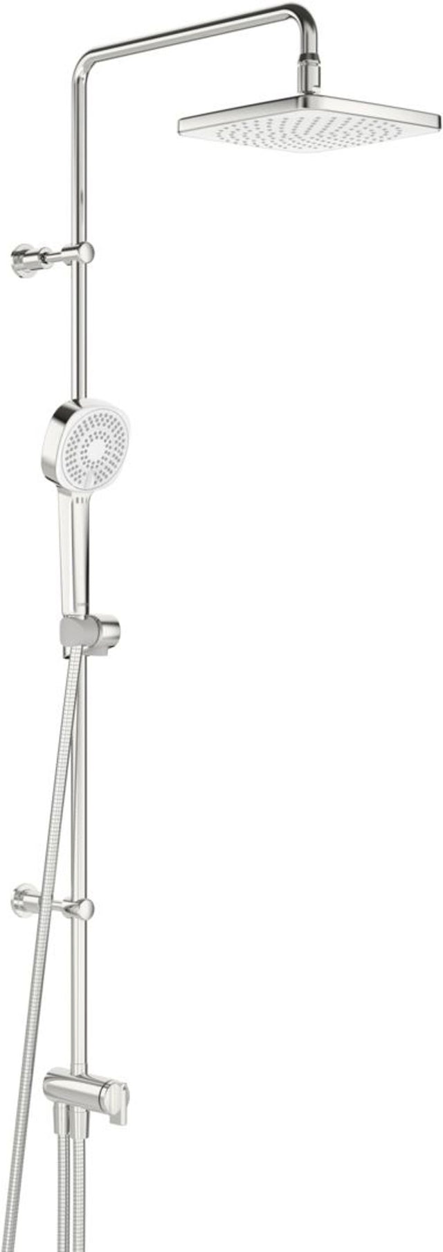 HANSA Kopfbrause-Set HANSABASICJET Style 4438 3-strahlig Ausladung 407 mm Chrom, 44380300