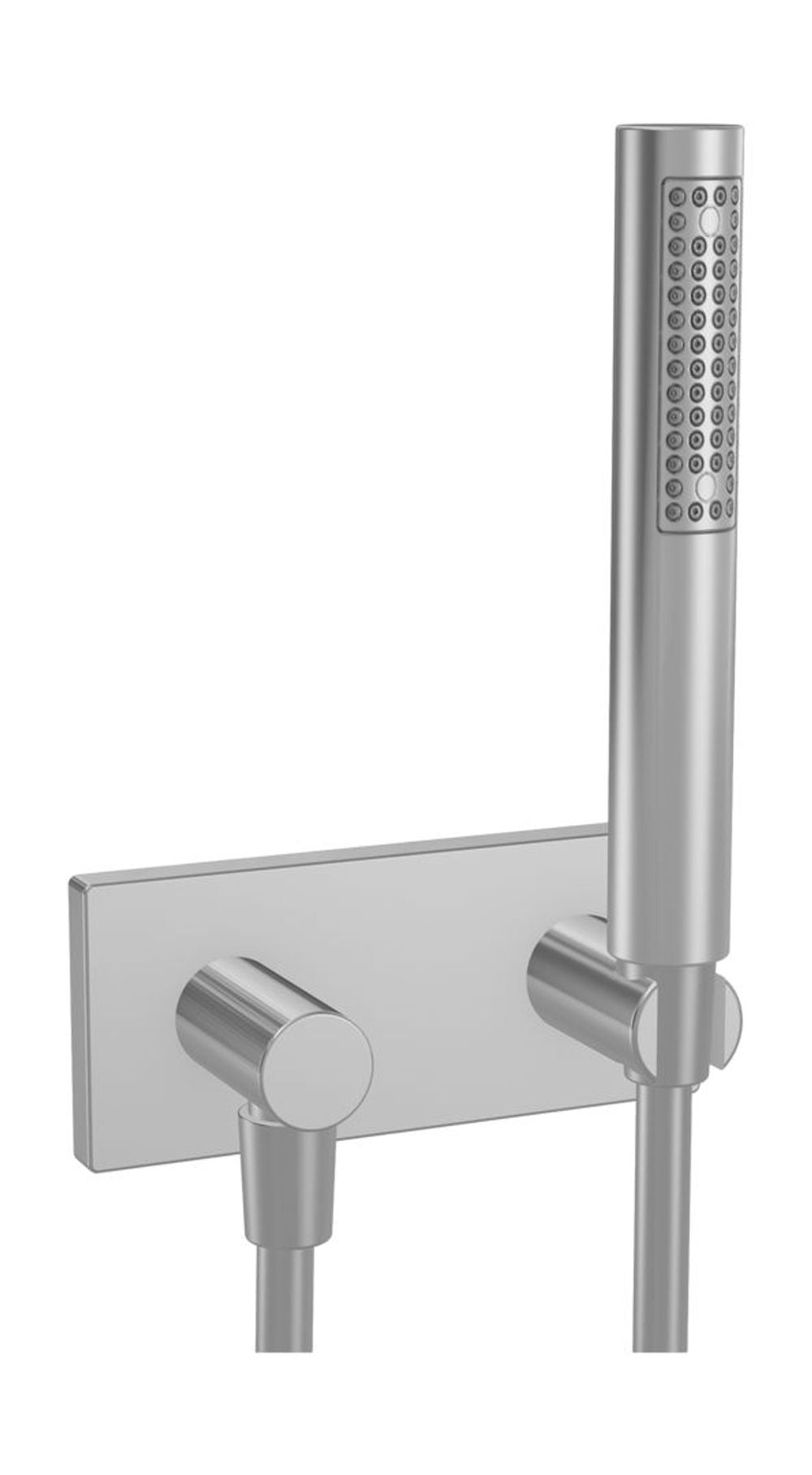 HANSA Handbrausegarnitur HANSALIVING 4443 Rosetteeckig Abgang rund 1-strahlig Chrom, 44430100