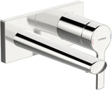 HANSA Einhebelmischer Fertigmontageset für Waschtischbatterie HANSARONDA 4488 Rosette eckig Ausladung 186 mm DN 15 Chrom, 44882183