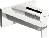 HANSA Einhebelmischer Fertigmontageset für Waschtischbatterie HANSALIGNA 4489 Rosette eckig Ausladung 190 mm DN 15 Chrom, 44892183