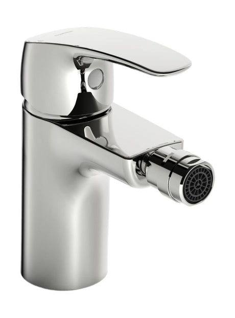 HANSA Einhebelmischer Bidetbatterie HANSAPINTO 4507 Zugstangenablaufgarnitur Ausladung 106 mm DN15 Chrom, 45073283