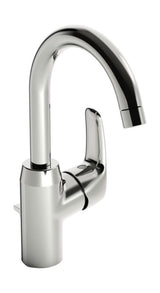 HANSA Einhebelmischer Waschtischbatterie HANSAPINTO 4510 Zugstangenablaufgarnitur Ausladung 148 mm DN15 Chrom, 45102283
