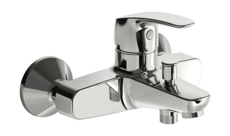 HANSA Einhebelmischer Wafü und Brausebatterie HANSAPINTO 4511 Ausladung 166 mm DN15 Chrom, 45112183
