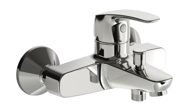 HANSA Einhebelmischer Wafü und Brausebatterie HANSAPINTO 4511 Ausladung 166 mm DN15 Chrom, 45112183