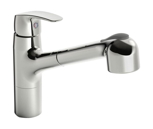 HANSA Einhebelmischer Küchenarmatur HANSAPINTO 4518 2-strahlig Ausladung 231 mm DN15 Chrom, 45182283