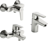 HANSA Badezimmer Armaturen Paket HANSAPOLO 4651 DN15 Chrom, 46510090