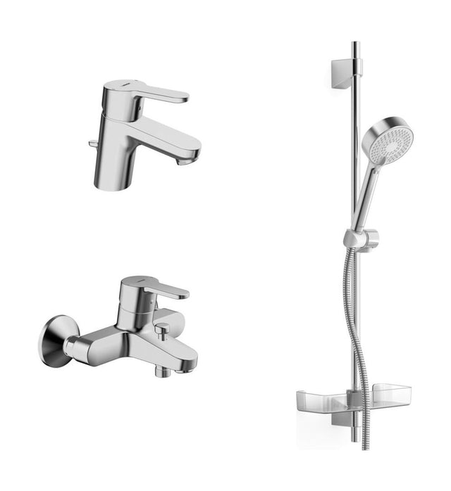 HANSA Badezimmer Armaturen Paket HANSAPRIMO 4900 DN15 Chrom, 49000000