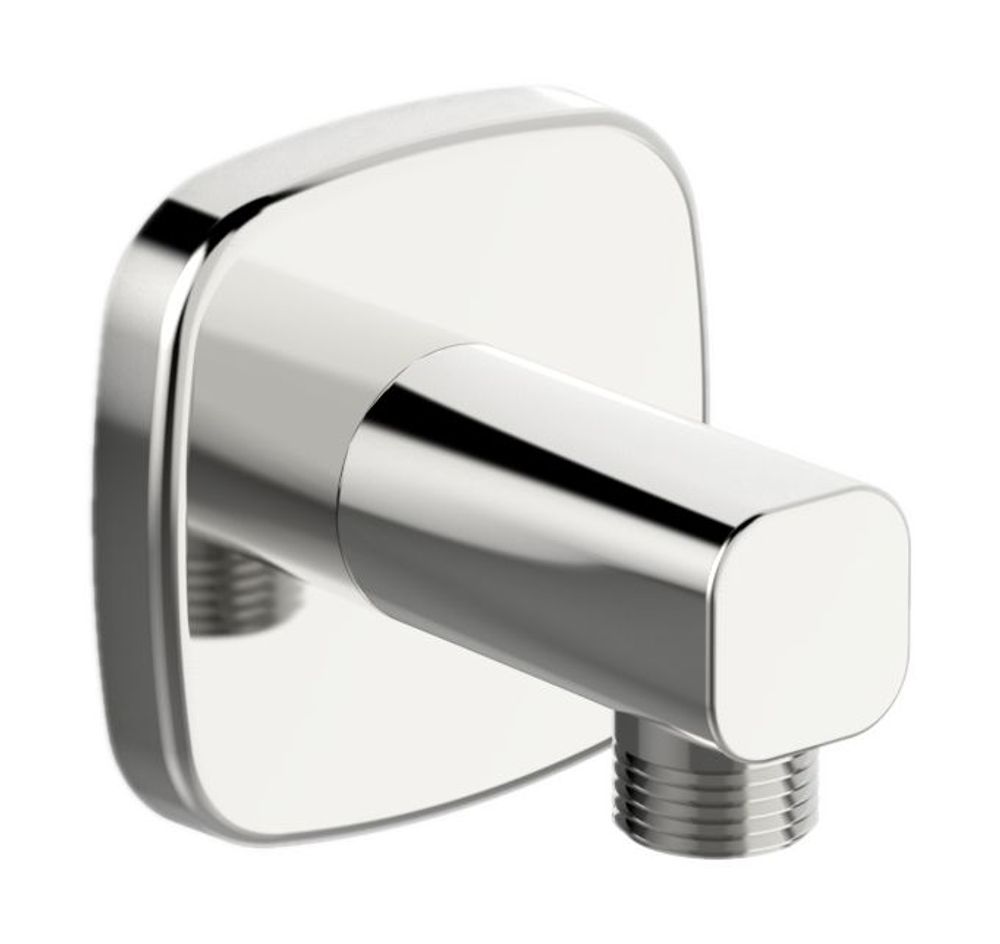 HANSA Wandanschlussbogen soft edge HANSALIVING 5118 Rosette soft edge G1/2 DN15 Chrom, 51180183