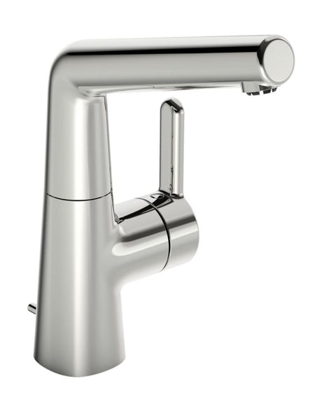 HANSA Einhebelmischer Waschtischbatterie, Niederdruck HANSADESIGNO Style 5121 Zugstangenablaufgarnitur Ausladung 151 mm DN15, 51211183