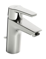 HANSA Einhebelmischer Waschtischbatterie, Niederdruck HANSAPOLO 5153 Kupferrohr Zugstangenablaufgarnitur Ausladung 102mm Chrom, 51531193