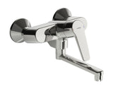 HANSA Einhebelmischer Waschtisch- und Küchenarmatur HANSAPOLO 5161 Ausladung 234 mm DN15 Chrom, 51612193