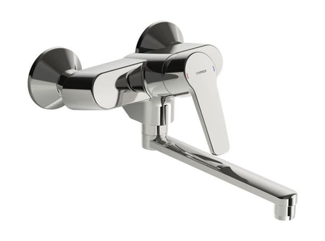 HANSA Einhebelmischer Waschtisch- und Küchenarmatur HANSAPOLO 5162 Ausladung 200 mm DN15 Chrom, 51622193