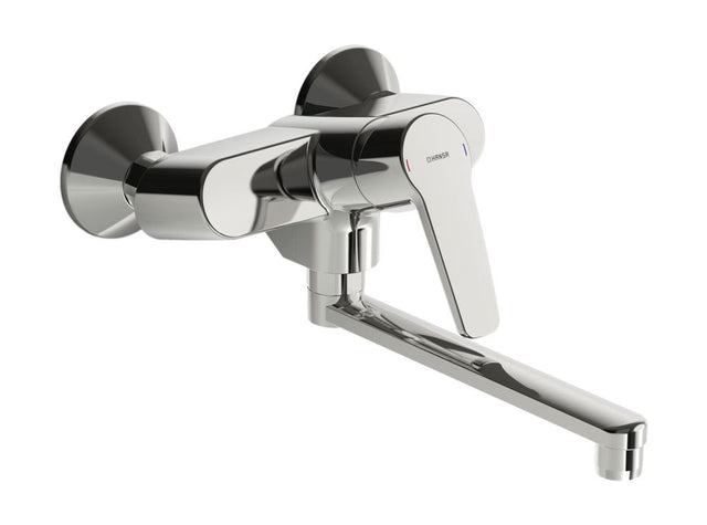 HANSA Einhebelmischer Waschtisch- und Küchenarmatur HANSAPOLO 5162 Ausladung 200 mm DN15 Chrom, 51622193