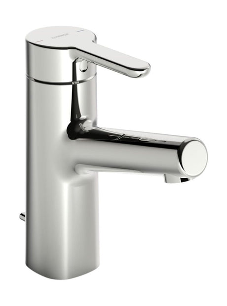 HANSA Einhebelmischer Waschtischbatterie HANSADESIGNO Style 5171 Zugstangenablaufgarnitur Ausladung 119 mm DN15 Chrom, 51712283